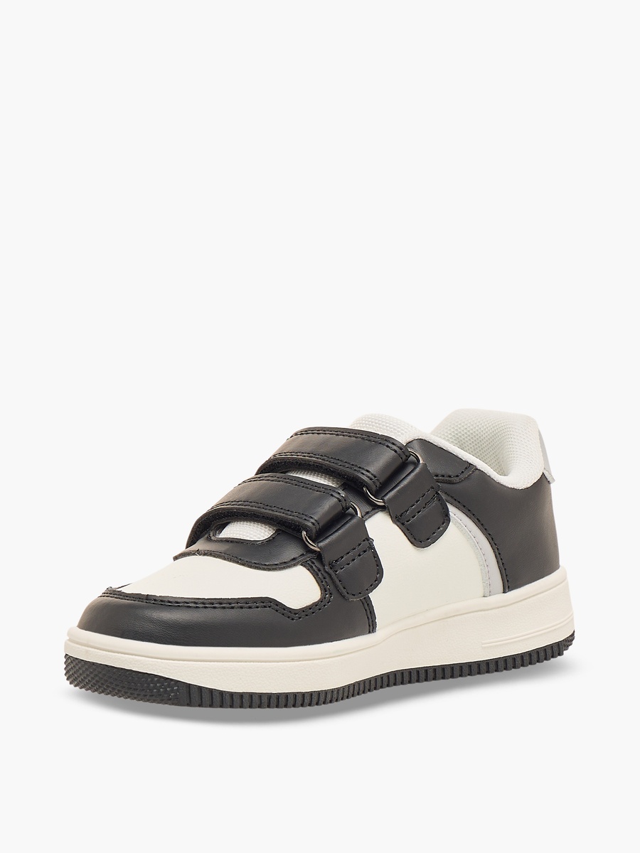 Kids Color Block Sports Shoes with Hook and Loop