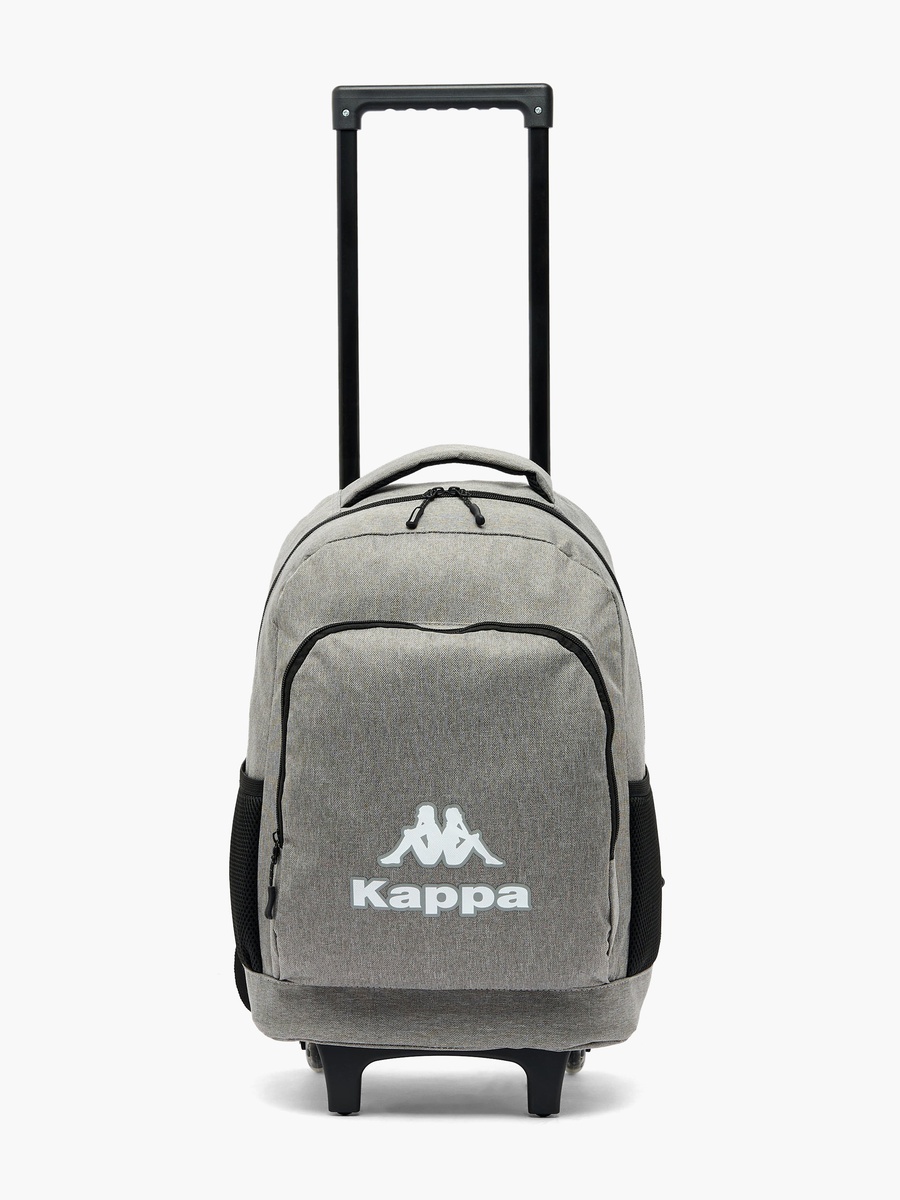Logo Print 3-Piece School Trolley Bag Set with Lunch Bag and Pencil Pouch