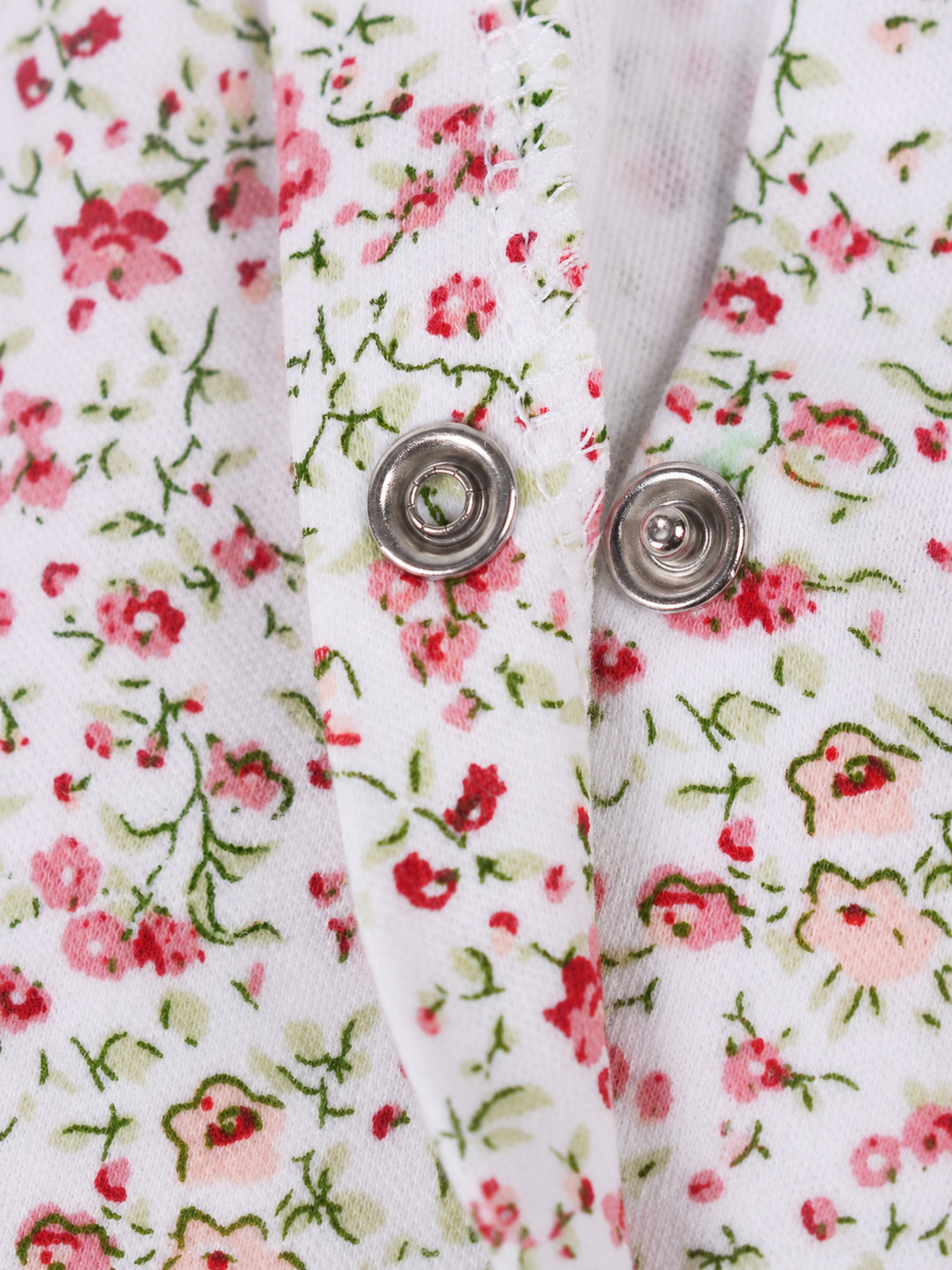 Baby Pink Floral Striped Long Sleeve Sleepsuit