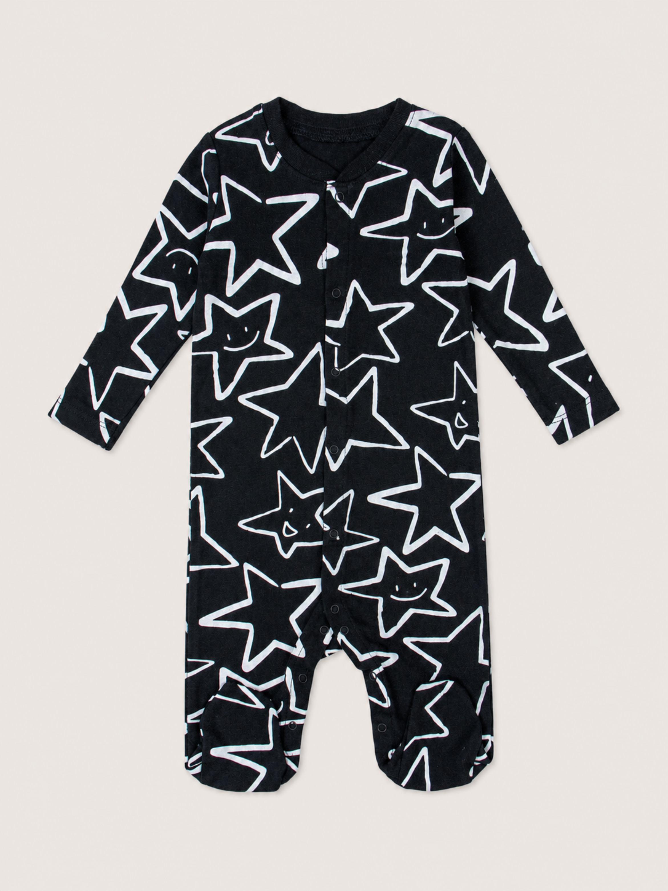 Baby 2 Pack Cotton Footed Sleepsuits