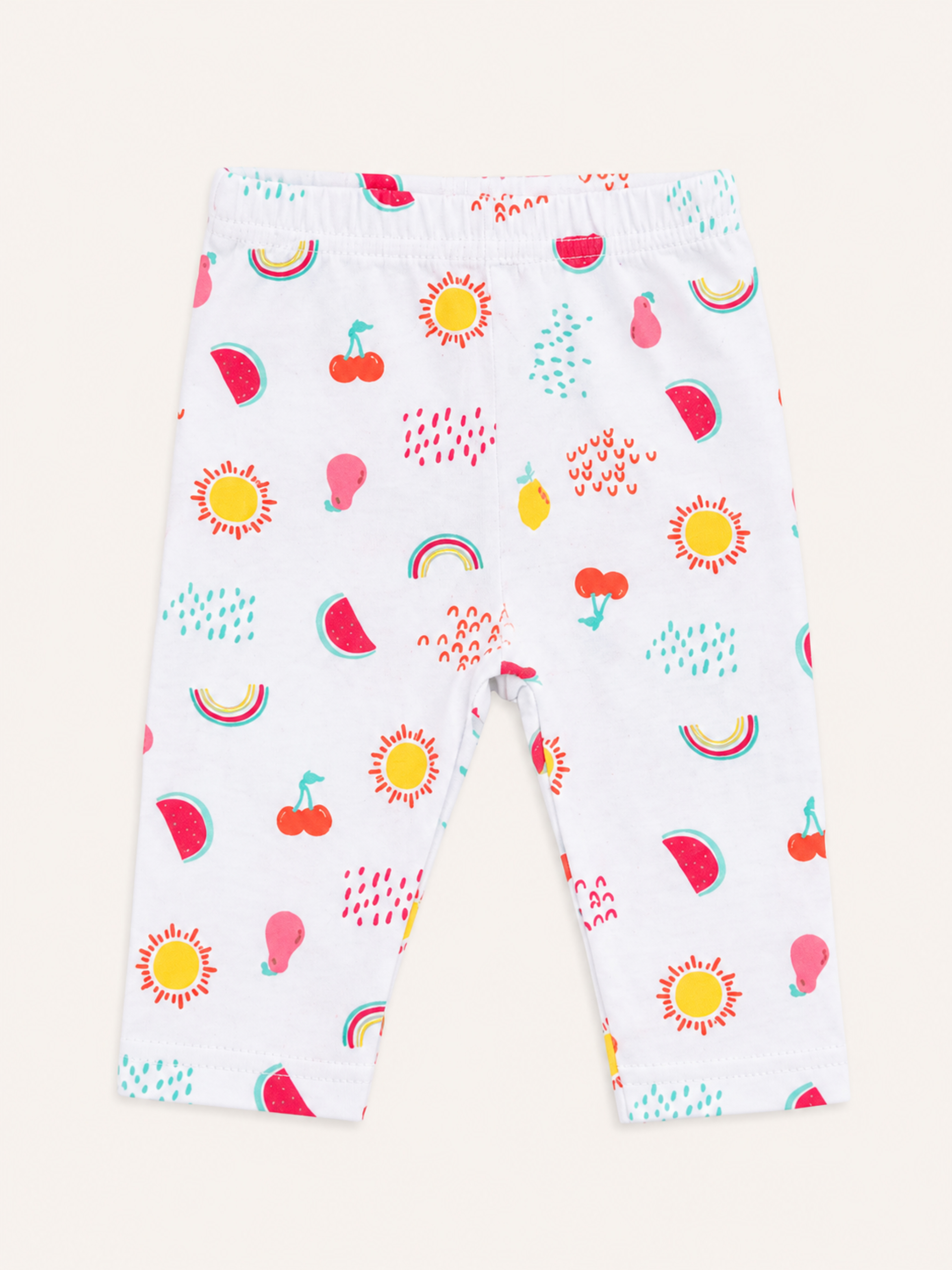Baby Girls Princess Summer Fun Bodysuit, Leggings and Bib Set