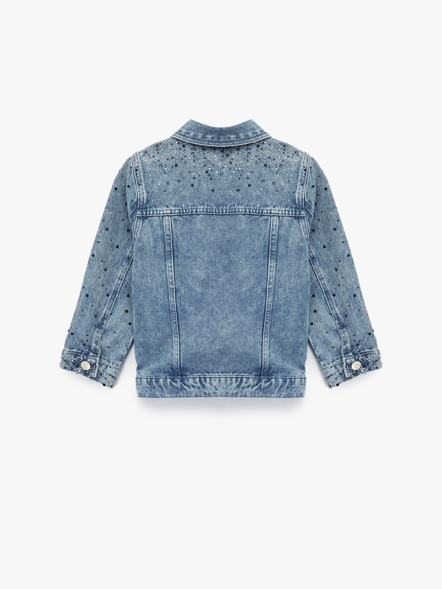 Embellished Cotton Denim Jacket