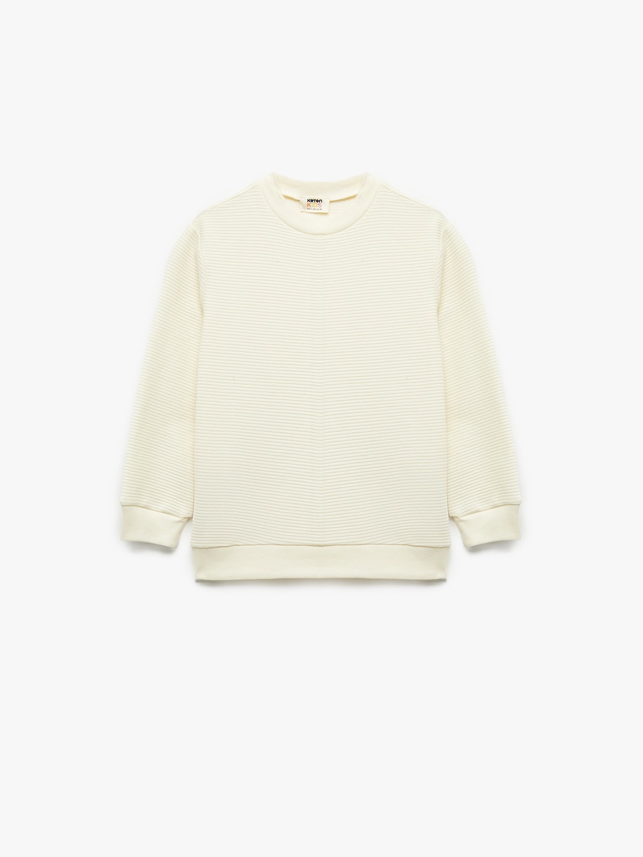 Cotton Long Sleeves Crew Neck Sweatshirt