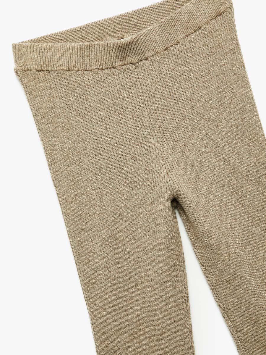 Viscose Blend Knit Flare Trousers