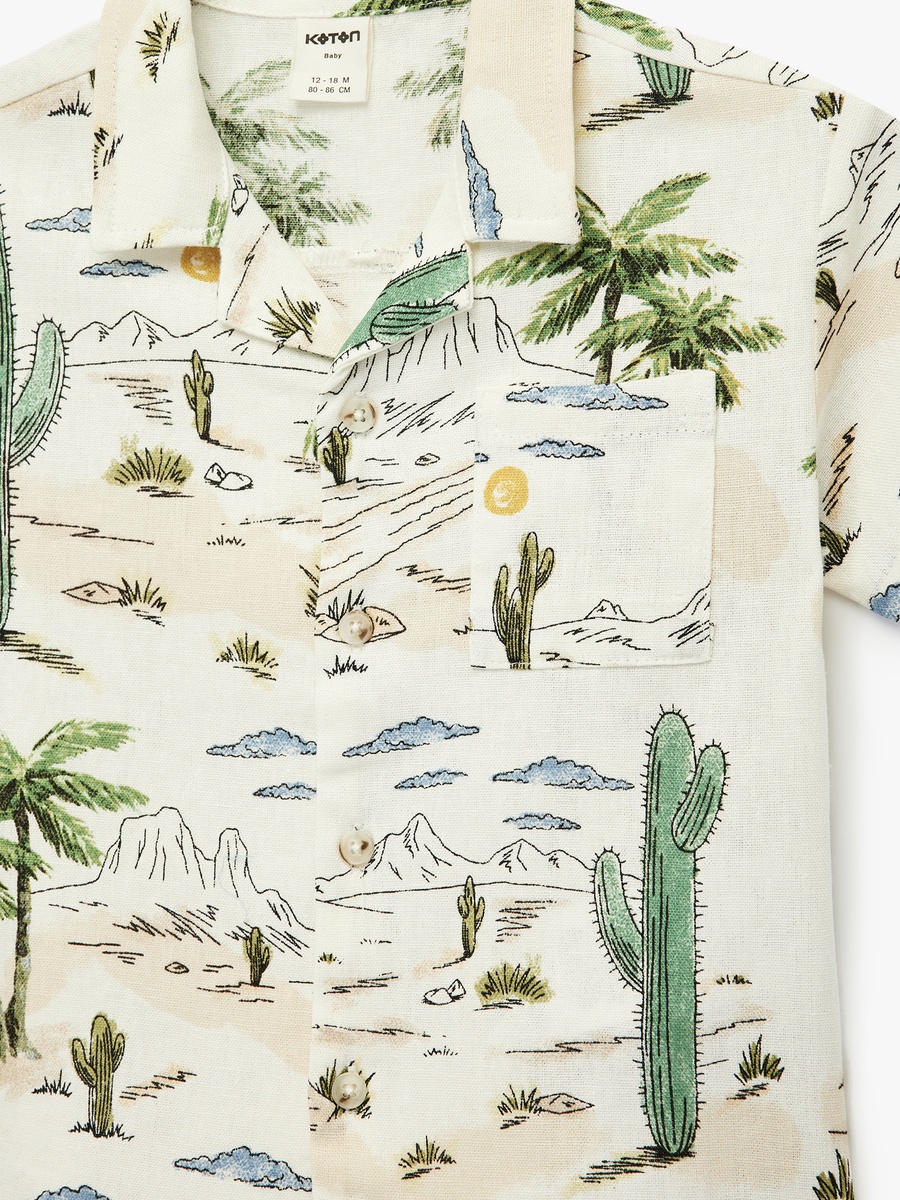 Printed Short Sleeves Shirt