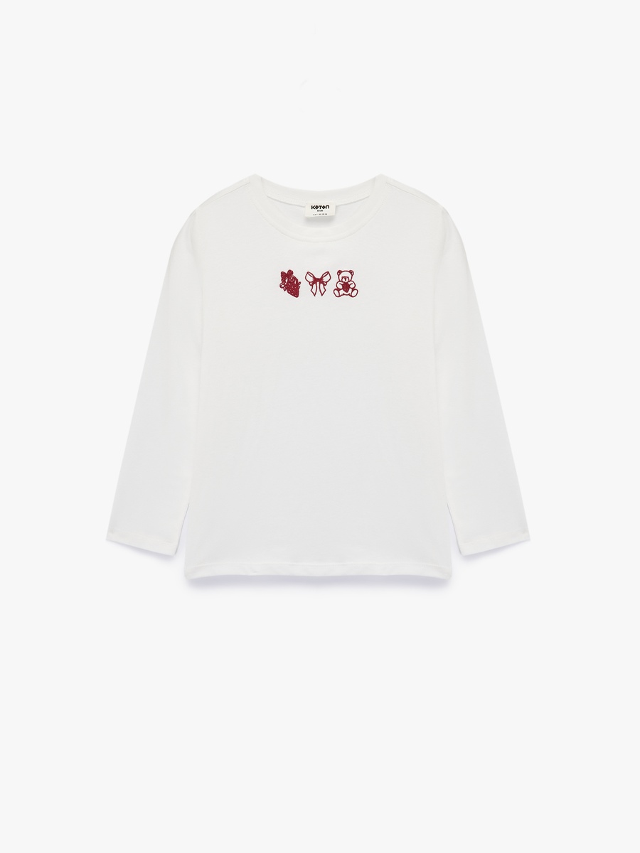 Embroidered Long Sleeves T-Shirt