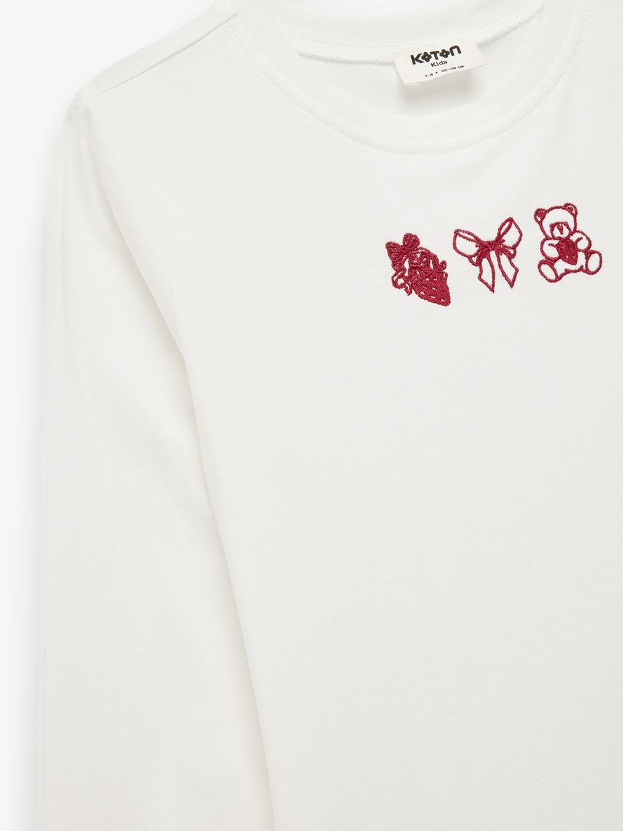 Embroidered Long Sleeves T-Shirt