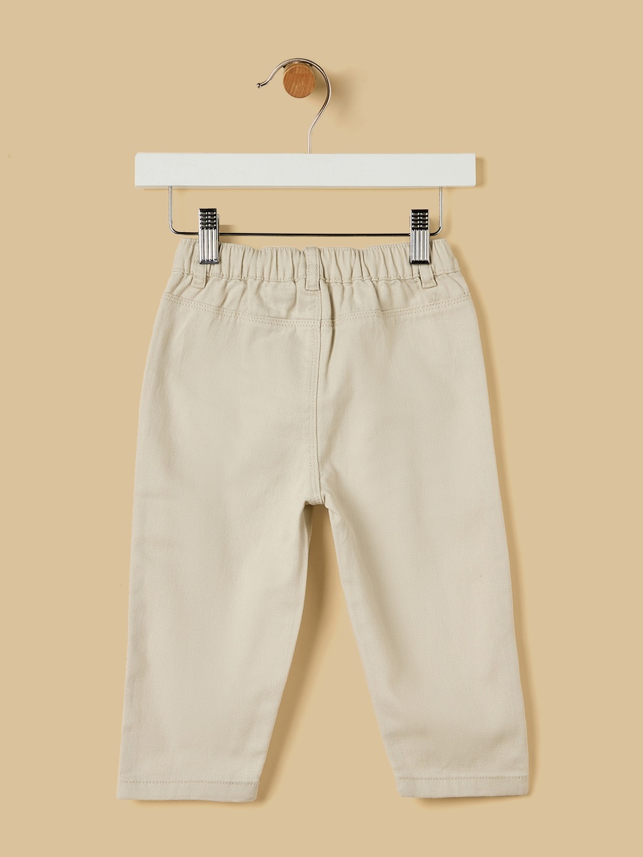 Twill Balloon Fit Cotton Pants