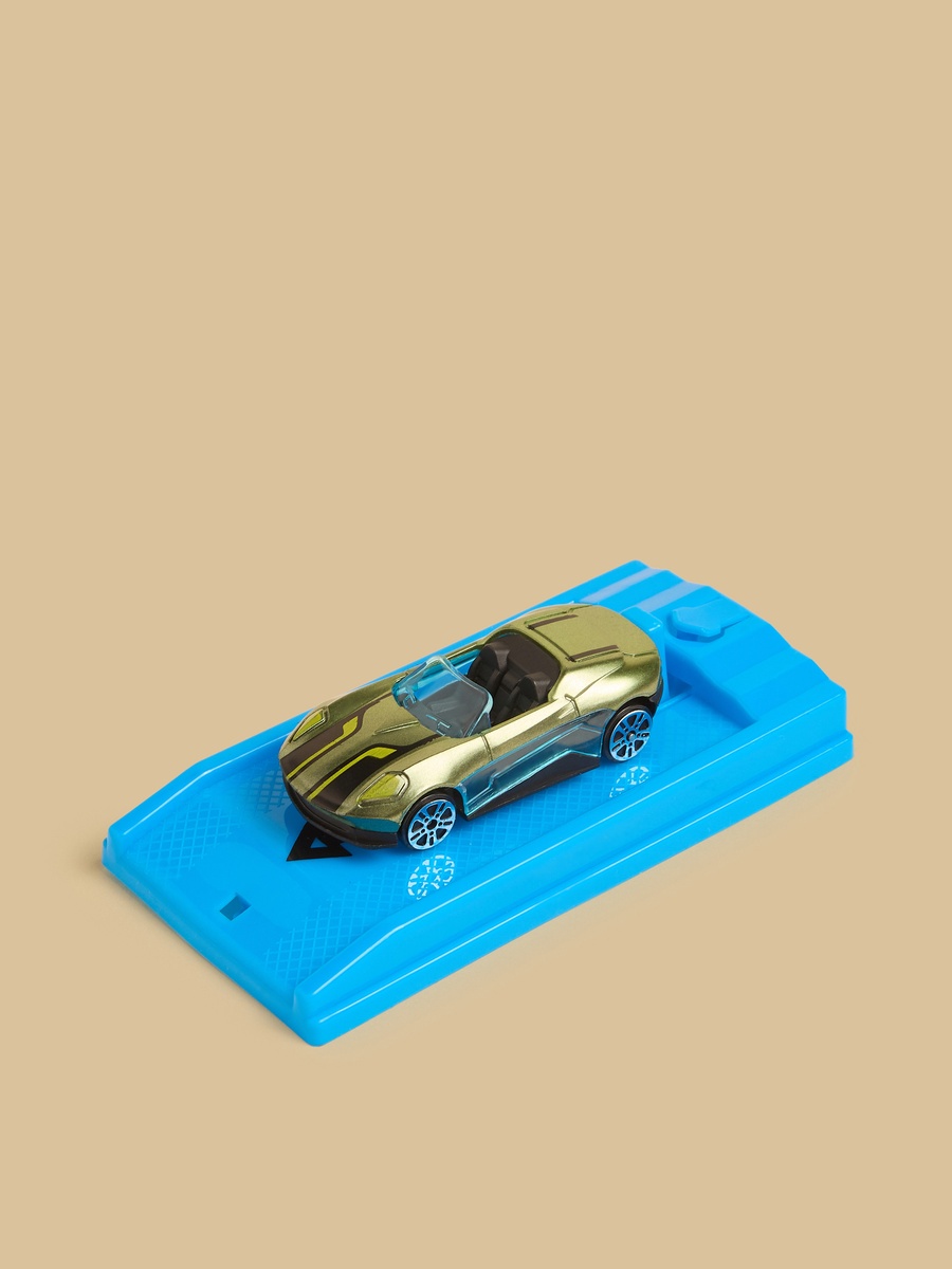 Assorted 7-Piece Toy Car and Launcher Set