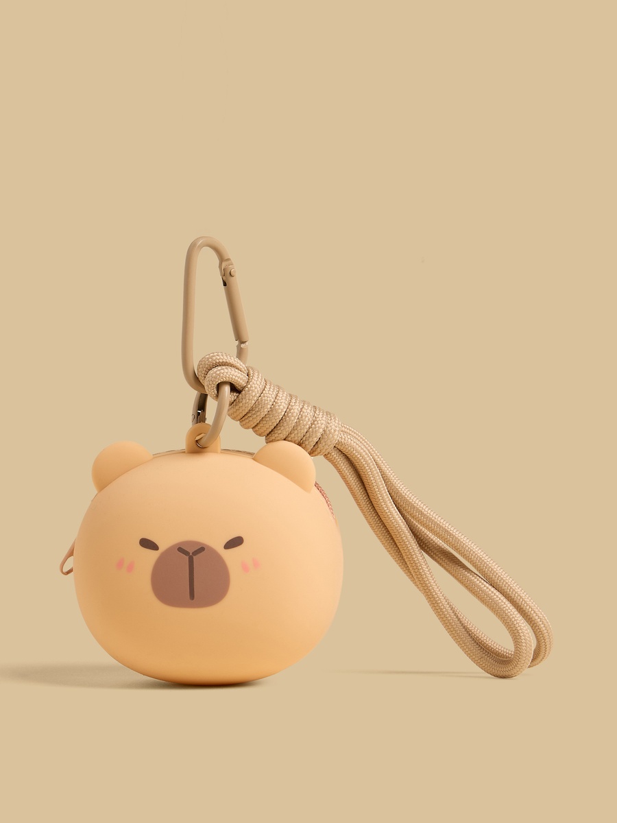 Capybara Print Bag Charm