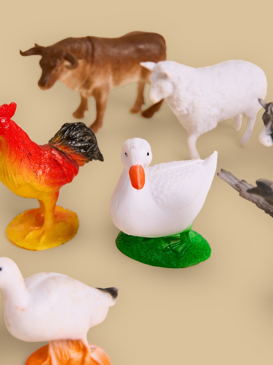 Pack of 10 - Farm Animal Figurine