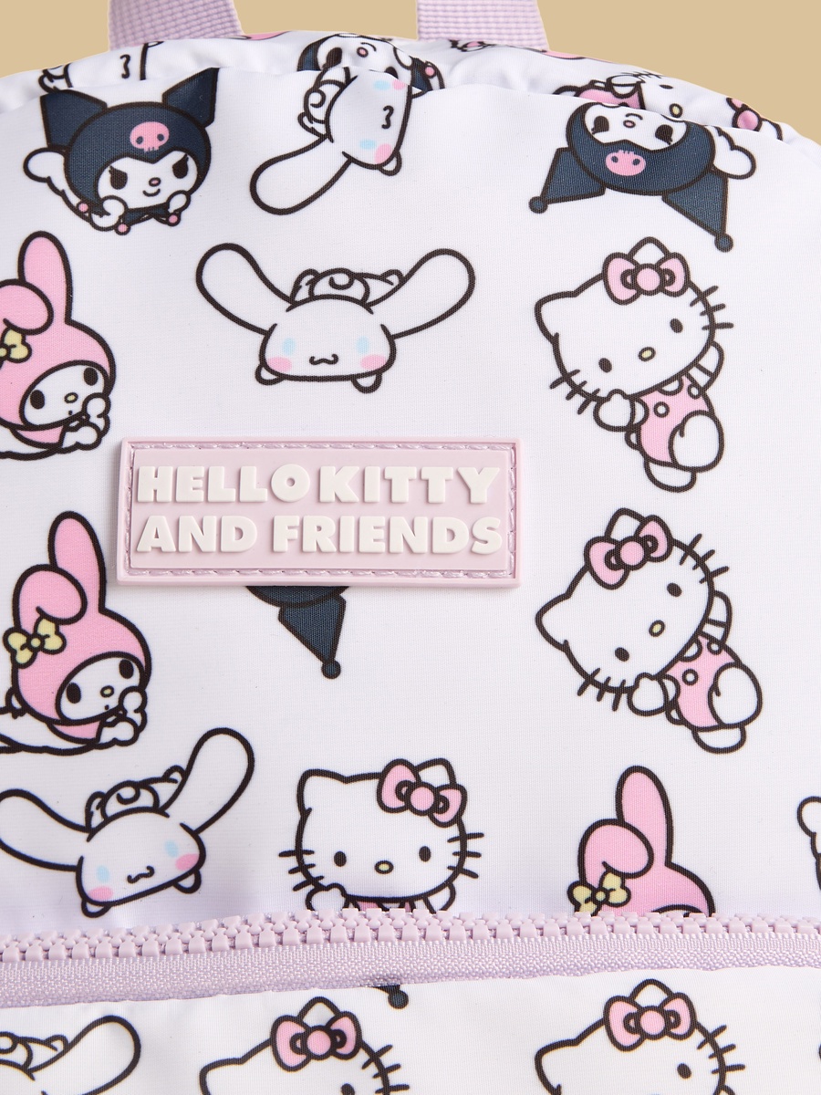 Hello Kitty and Friends Print Backpack with Adjustable Straps