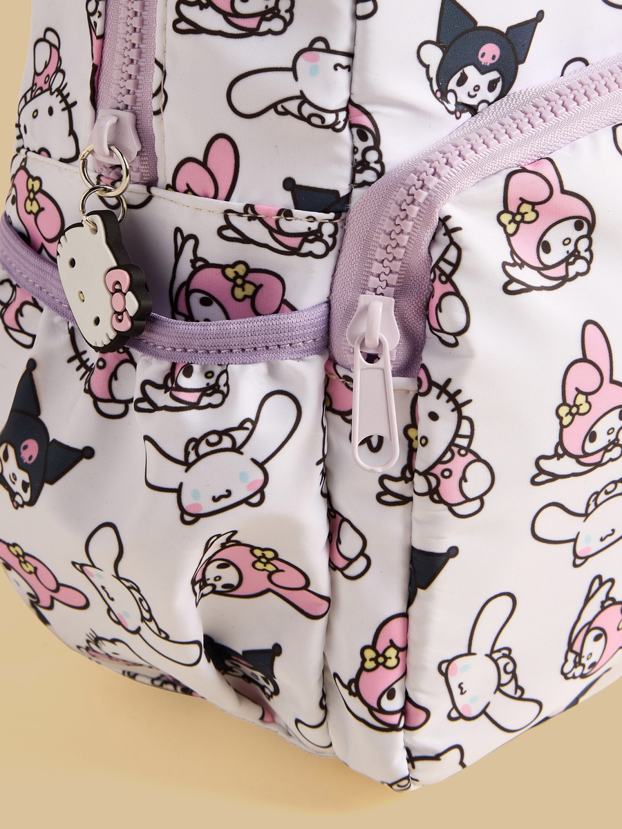 Hello Kitty and Friends Print Backpack with Adjustable Straps