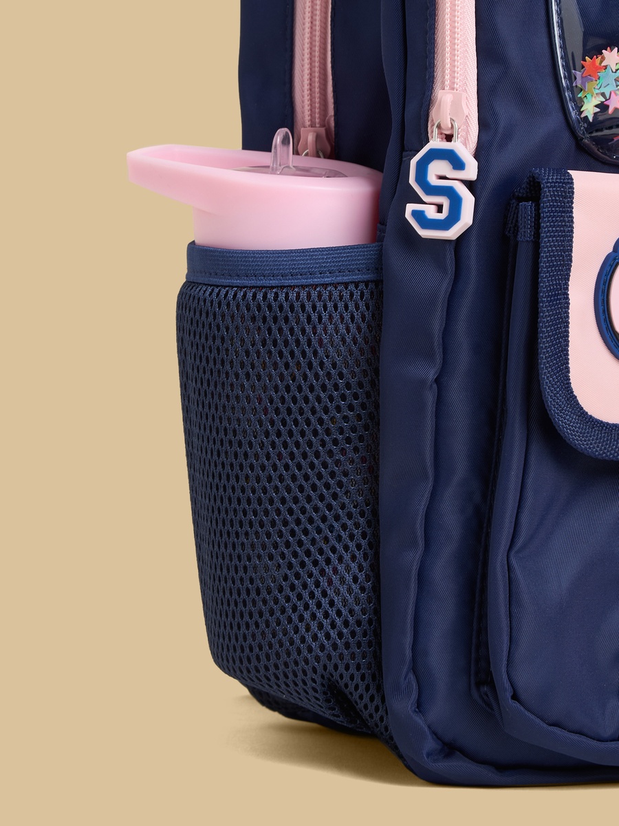 Stitch and Angel Accent Backpack with Padded Shoulder Straps