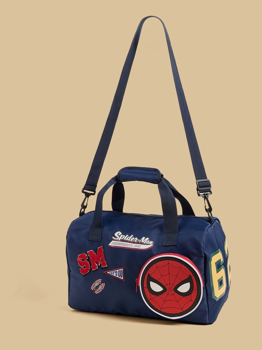 Spider-Man Print Gym Bag with Detachable Strap