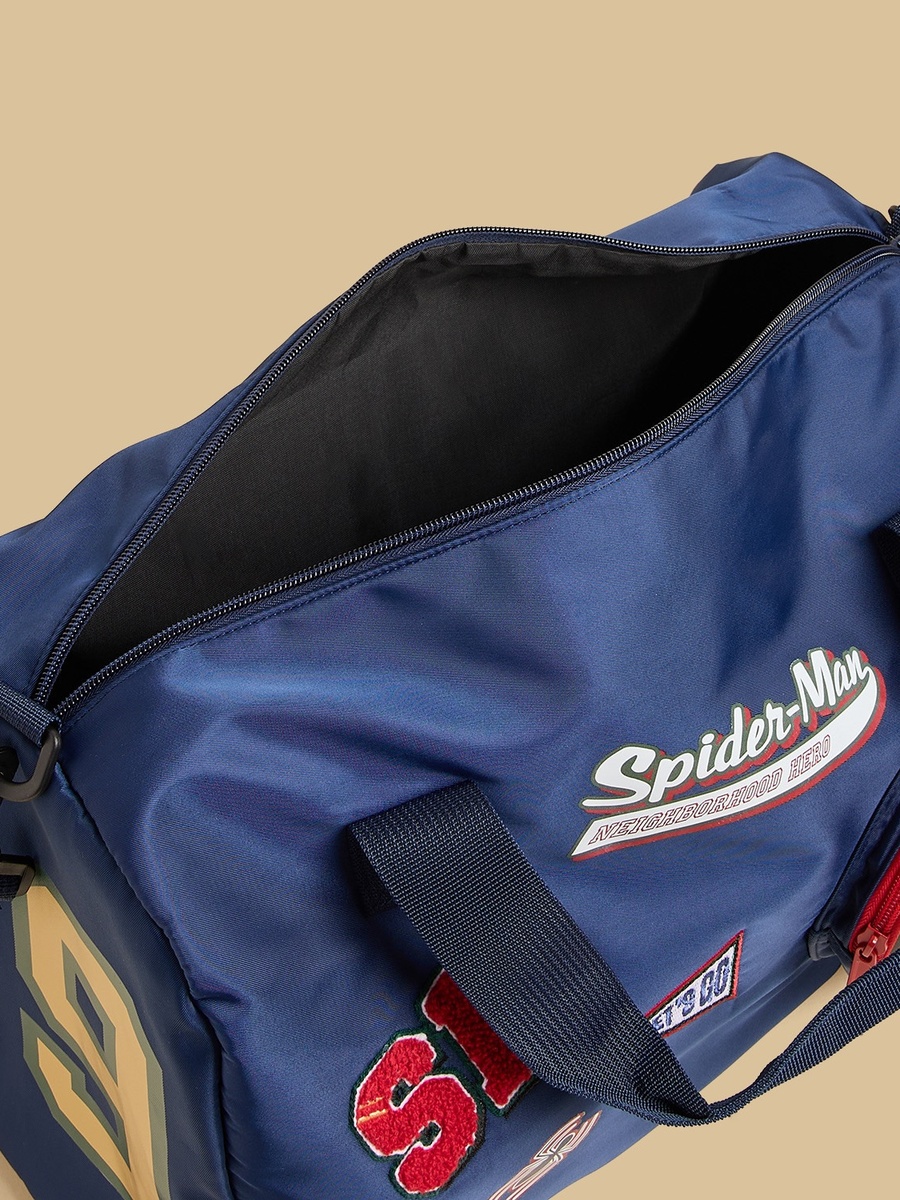 Spider-Man Print Gym Bag with Detachable Strap