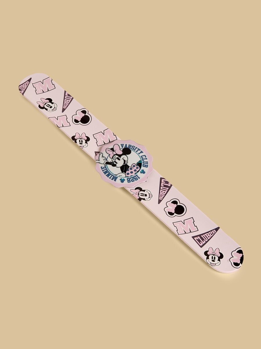Minnie Mouse Print Slap Bracelet