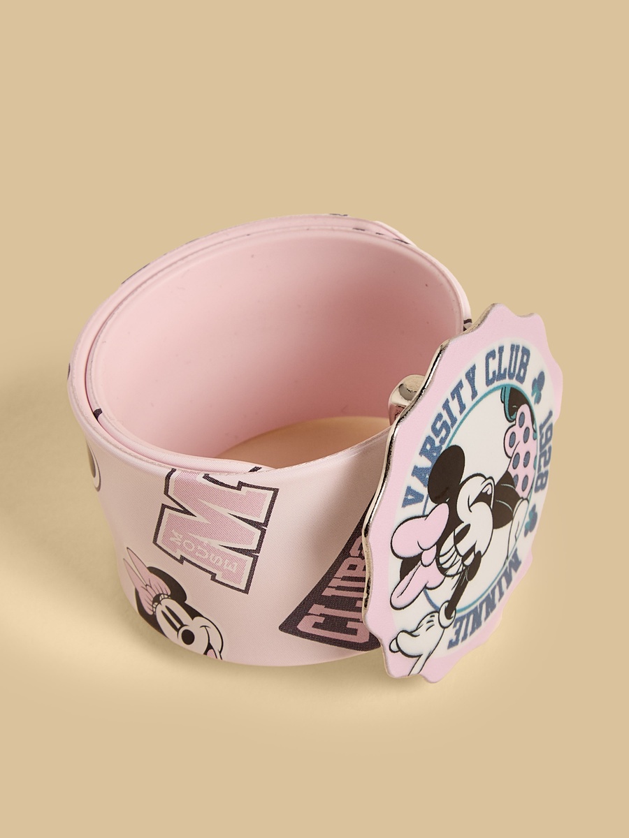 Minnie Mouse Print Slap Bracelet