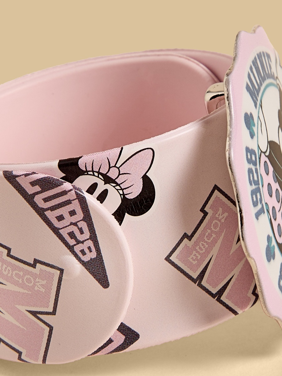 Minnie Mouse Print Slap Bracelet