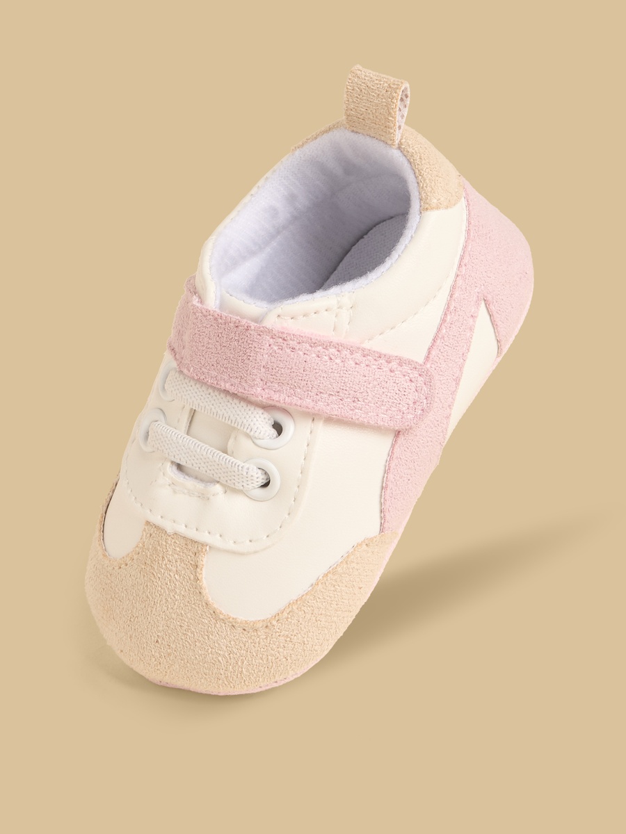 Colourblock Booties with Hook and Loop Closure