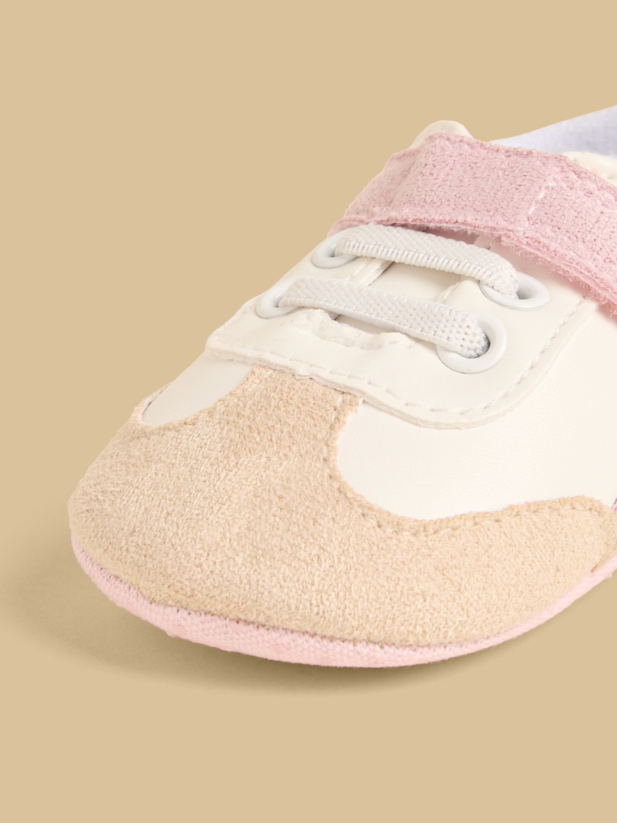 Colourblock Booties with Hook and Loop Closure