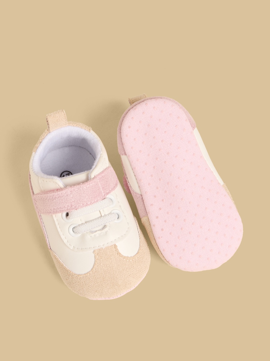 Colourblock Booties with Hook and Loop Closure