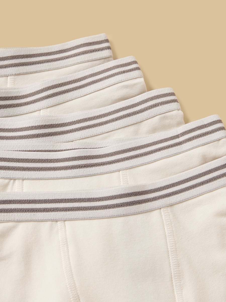 Pack of 5 - Striped Waist Trunks