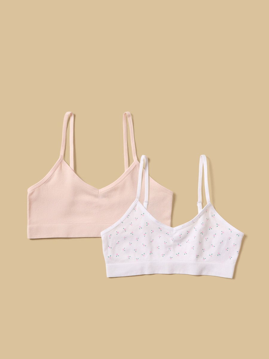 Pack of 2 - Seamless Non-Padded Trainer Bra