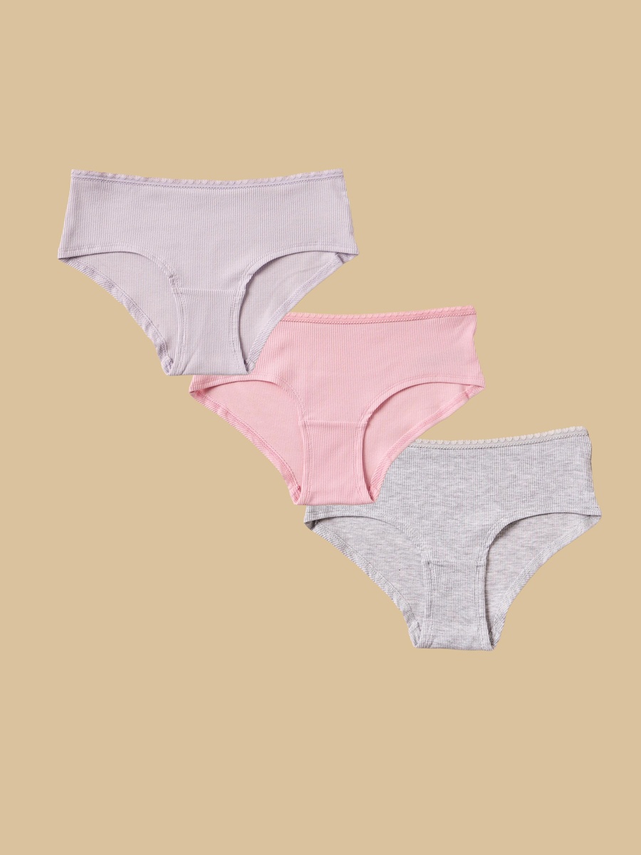 Pack of 3 - Lace Trim Briefs