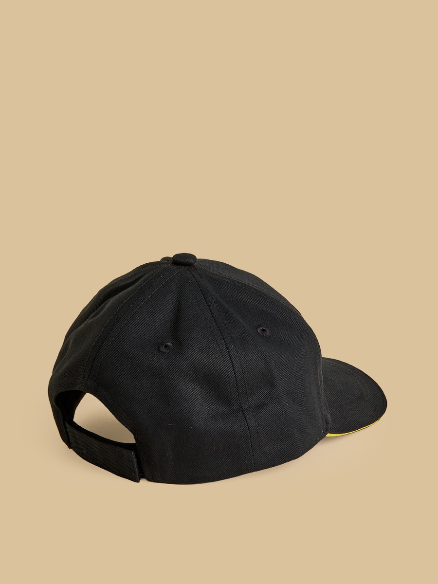 Batman Print Cap with Hook and Loop Closure