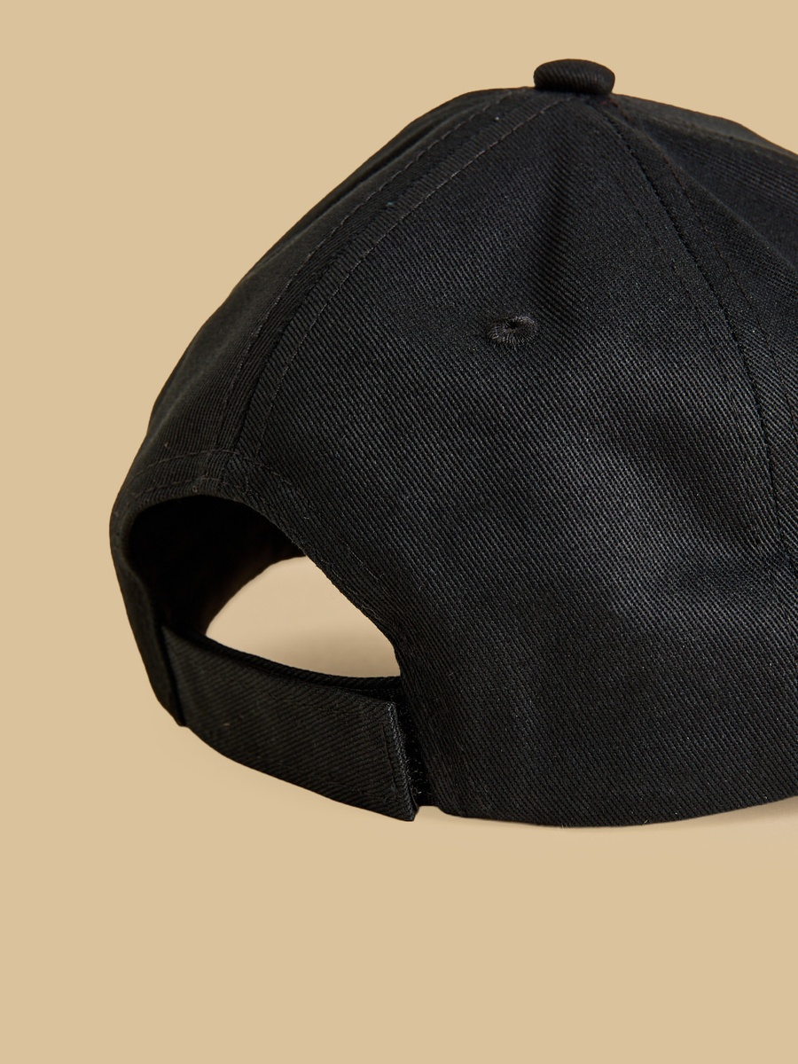Batman Print Cap with Hook and Loop Closure