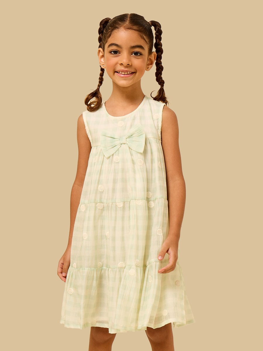 Bow Accent Sleeveless Dress