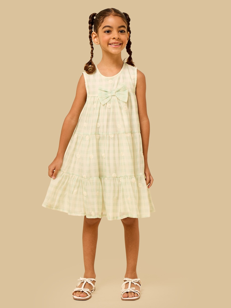 Bow Accent Sleeveless Dress