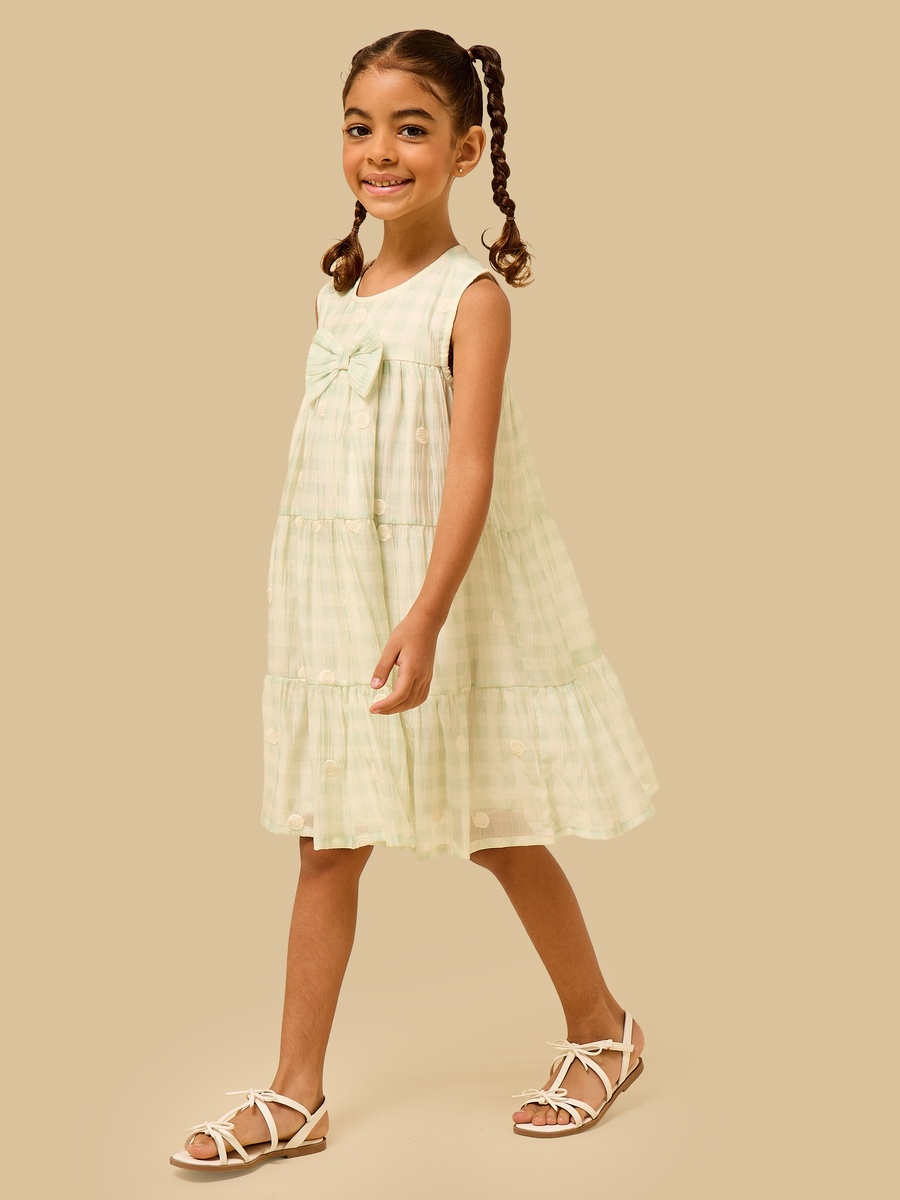 Bow Accent Sleeveless Dress