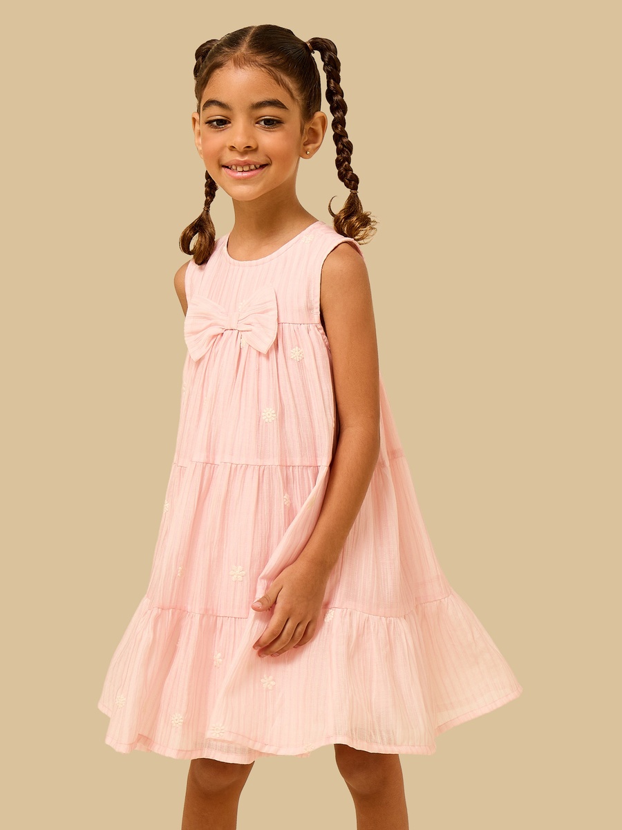 Bow Accent Sleeveless Dress