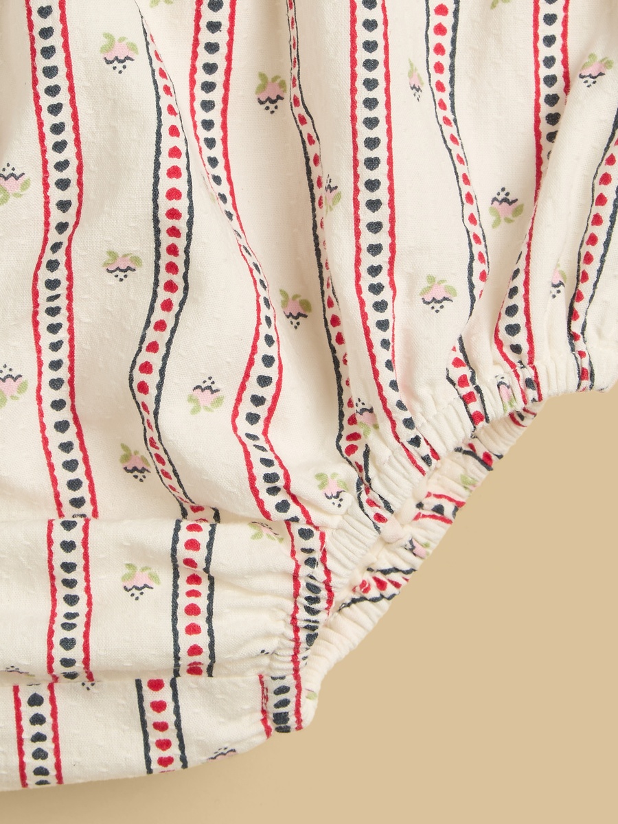 Striped Dress with Bloomers