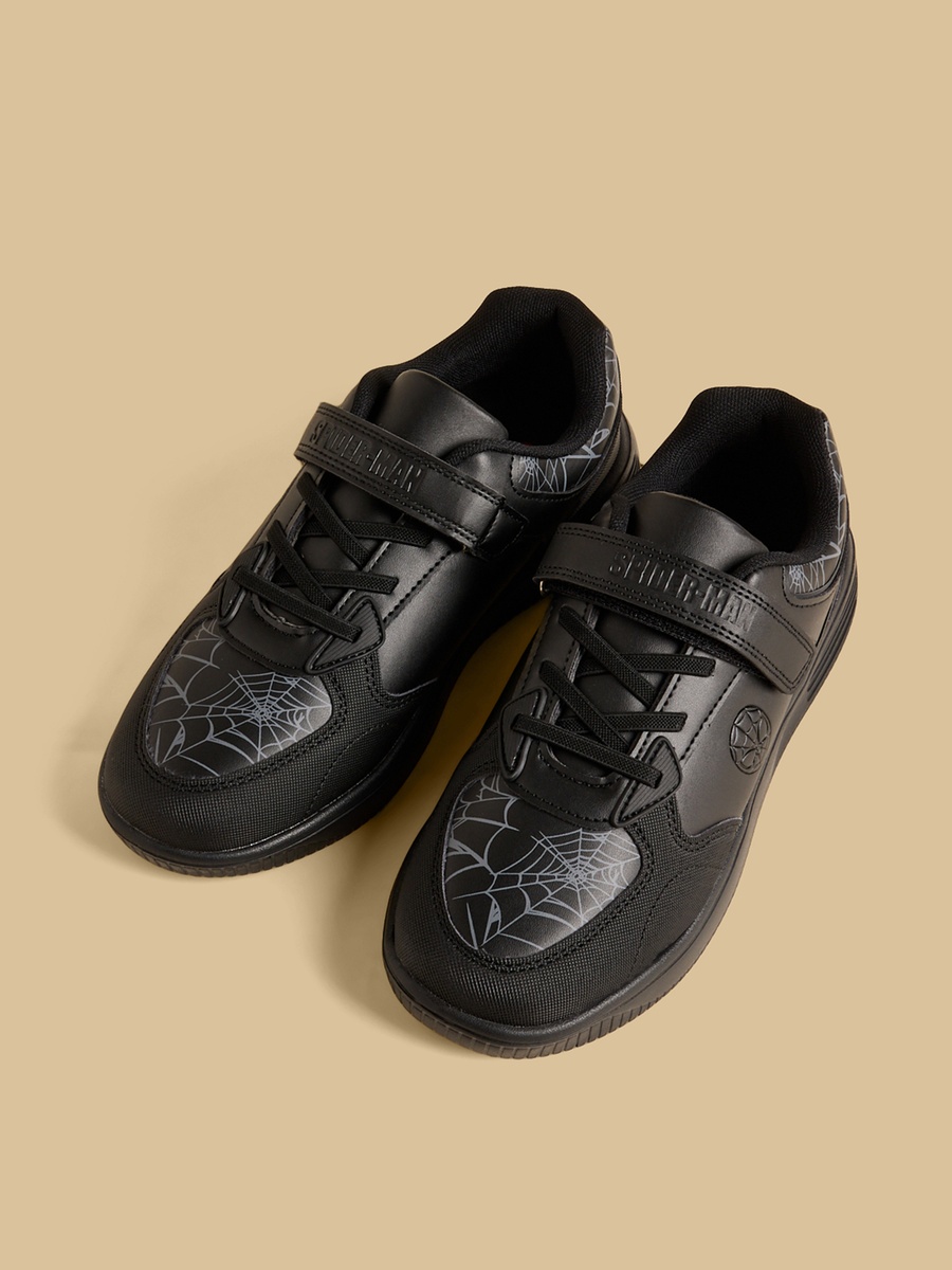Spider-Man Print Sports Shoes with Hook and Loop Closure