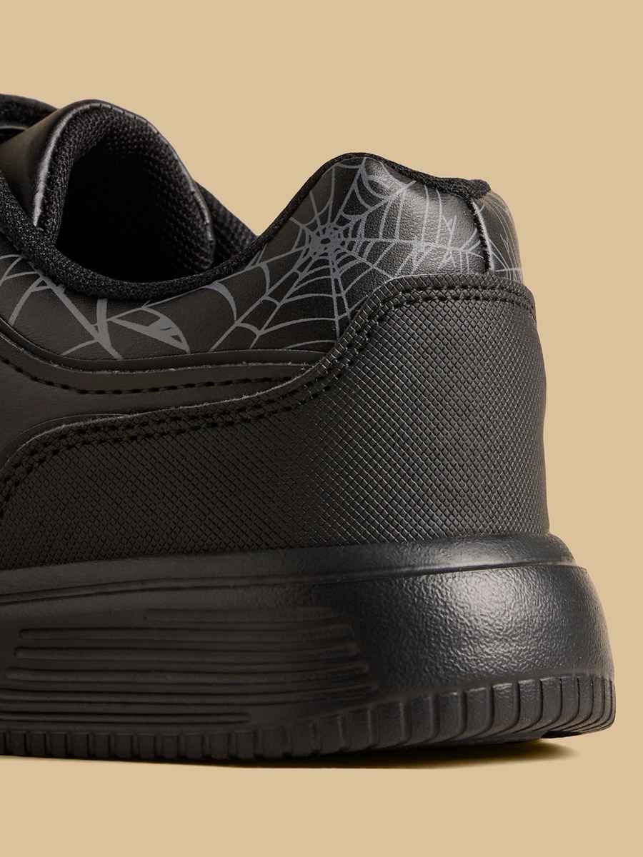 Spider-Man Print Sports Shoes with Hook and Loop Closure