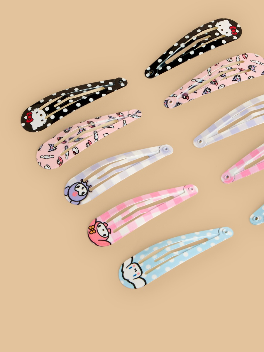 Pack of 10 - Hello Kitty and Friends Print Hair Clip