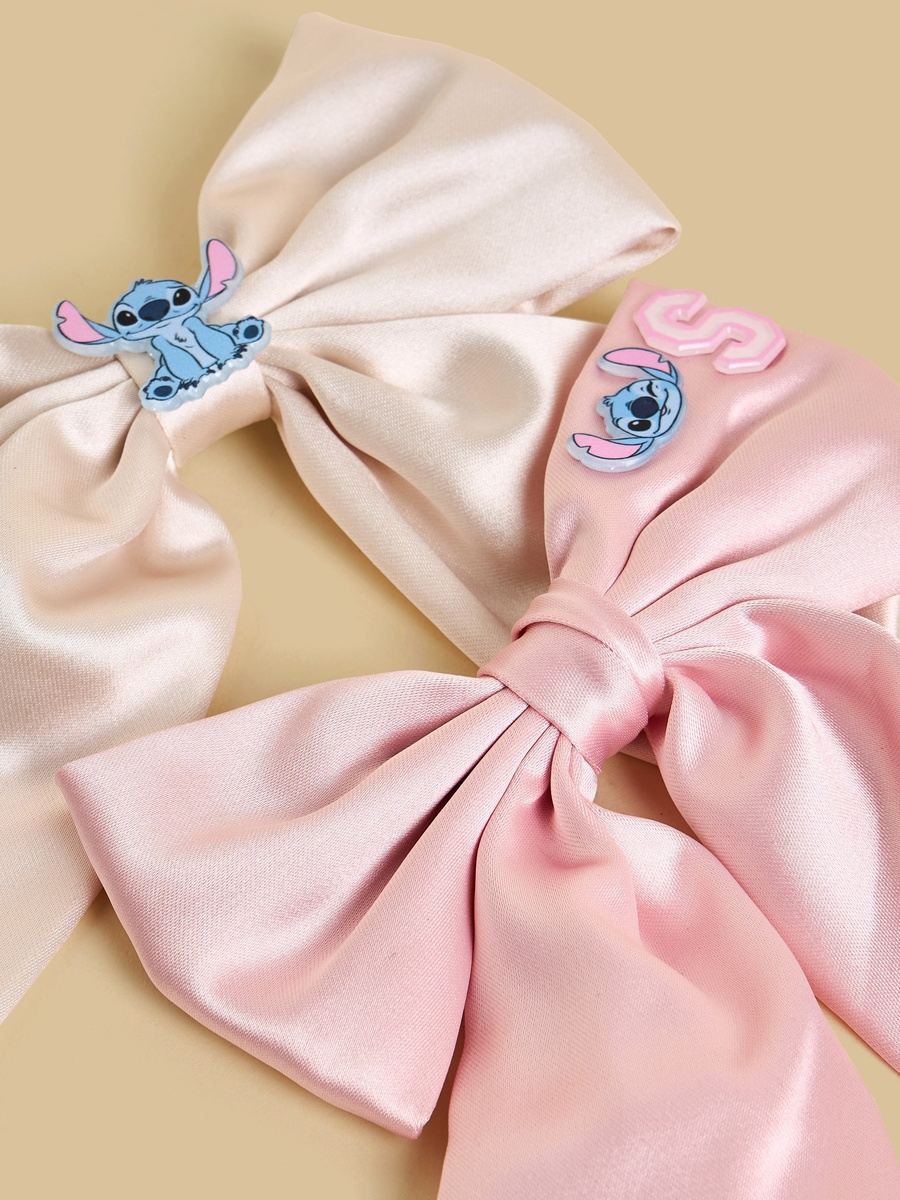 Pack of 2 - Stitch Accent Bow Hair Clip