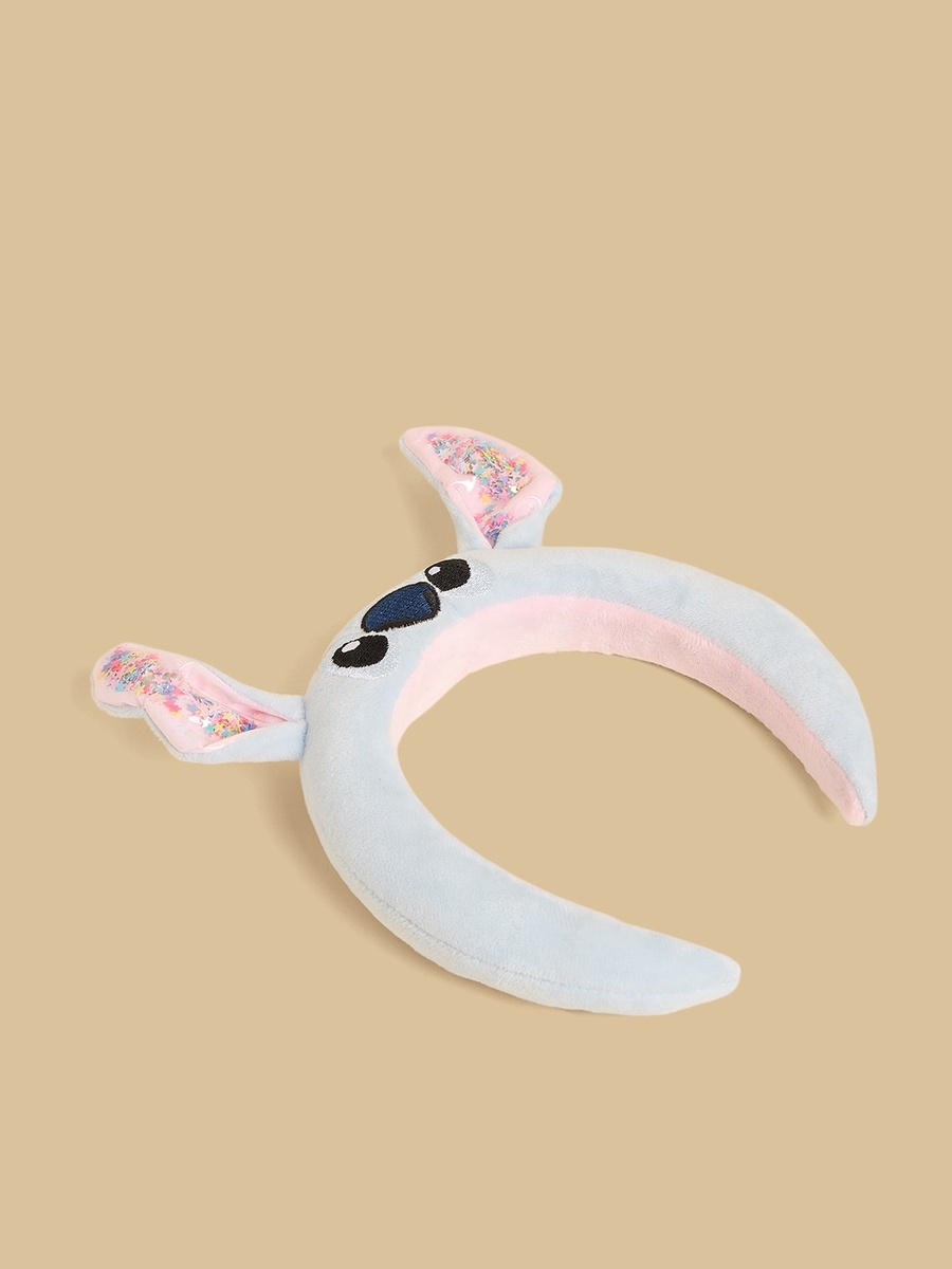 Stitch Embroidered Hairband with 3D Ears