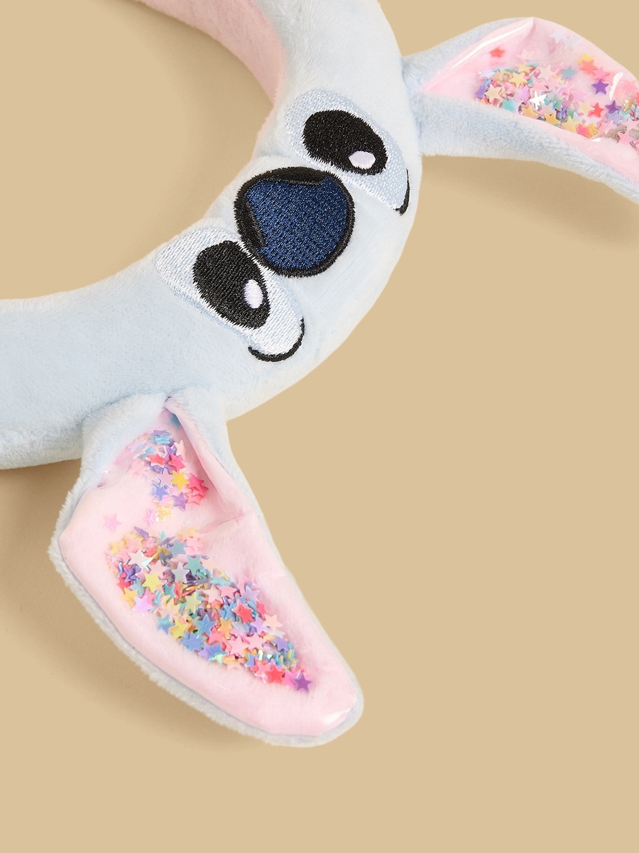 Stitch Embroidered Hairband with 3D Ears