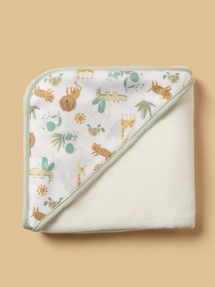 Assorted 6-Piece Hooded Bath Towel and Wash Cloth Set