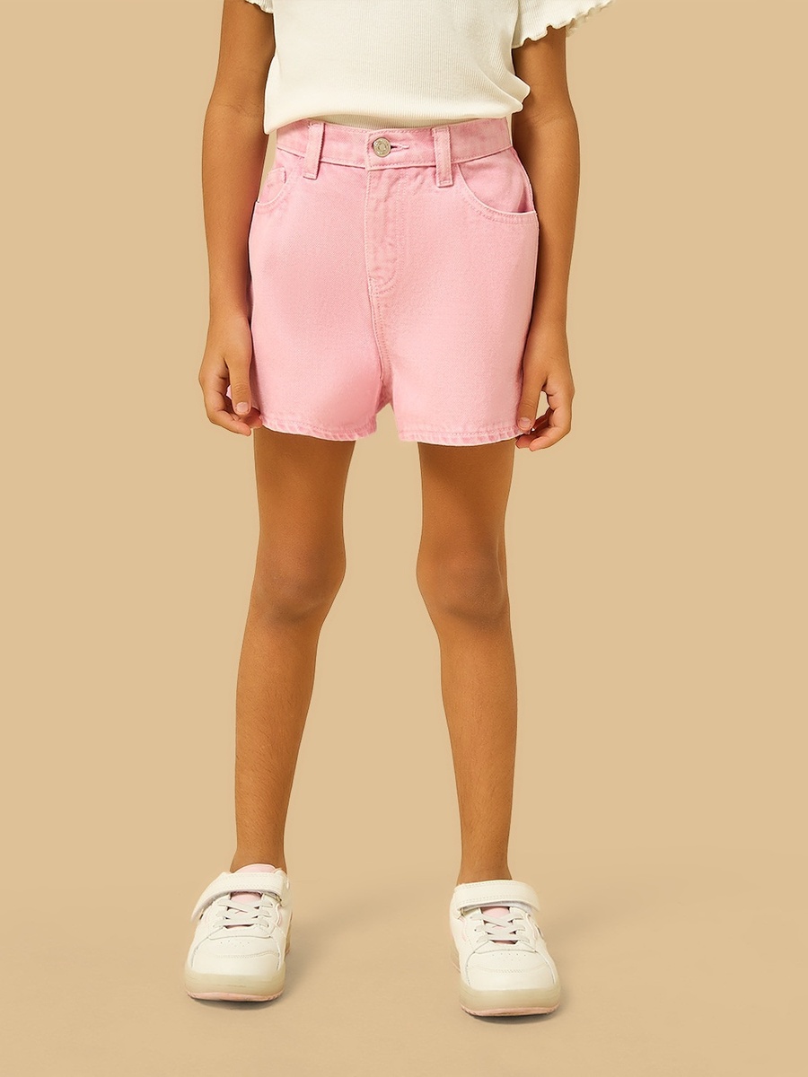 Cotton Denim Shorts
