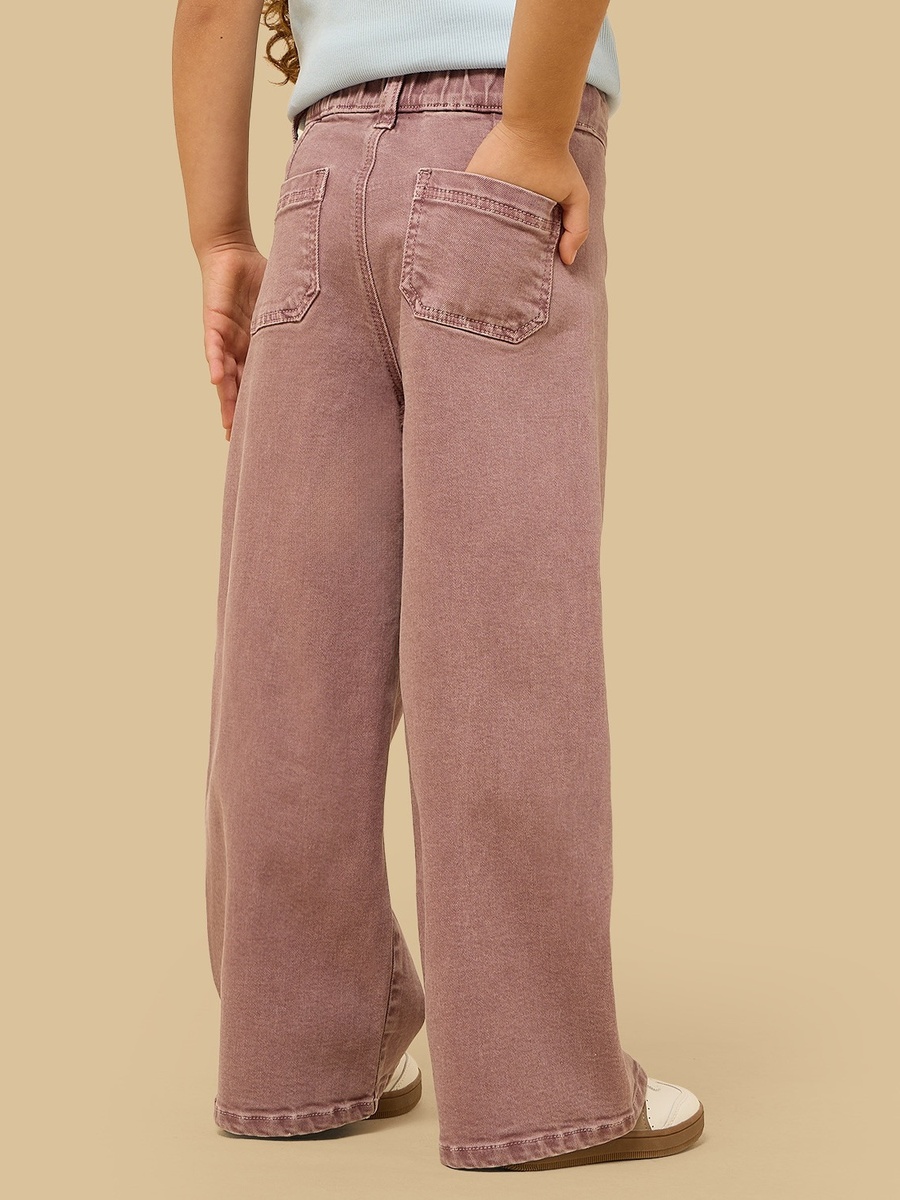 Mid-Rise Wide Leg Jeans
