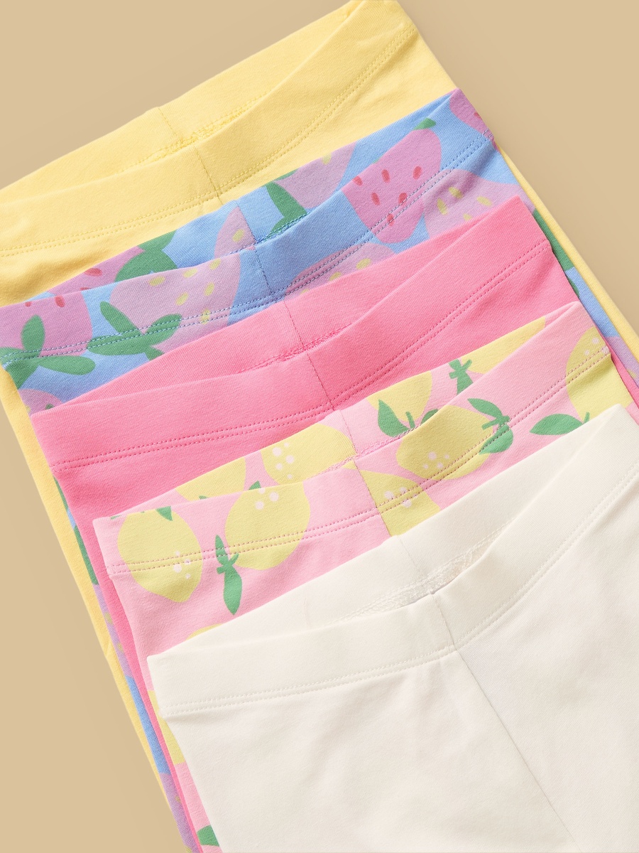 Pack of 5 - Fruit Print Short Leggings