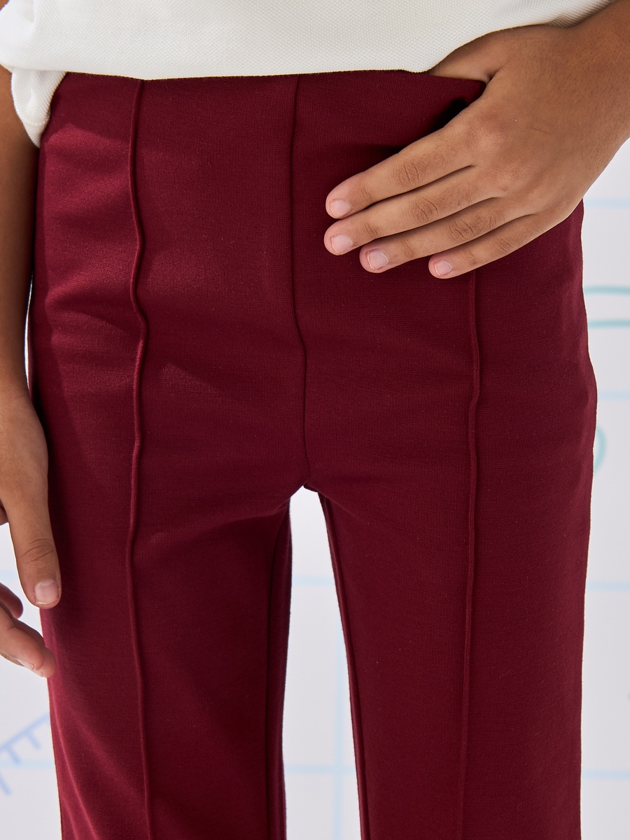 Pintuck Detail Flared Leggings