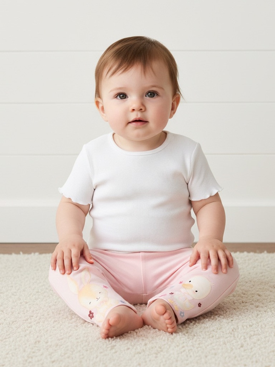 Bunny and Duck Print Leggings