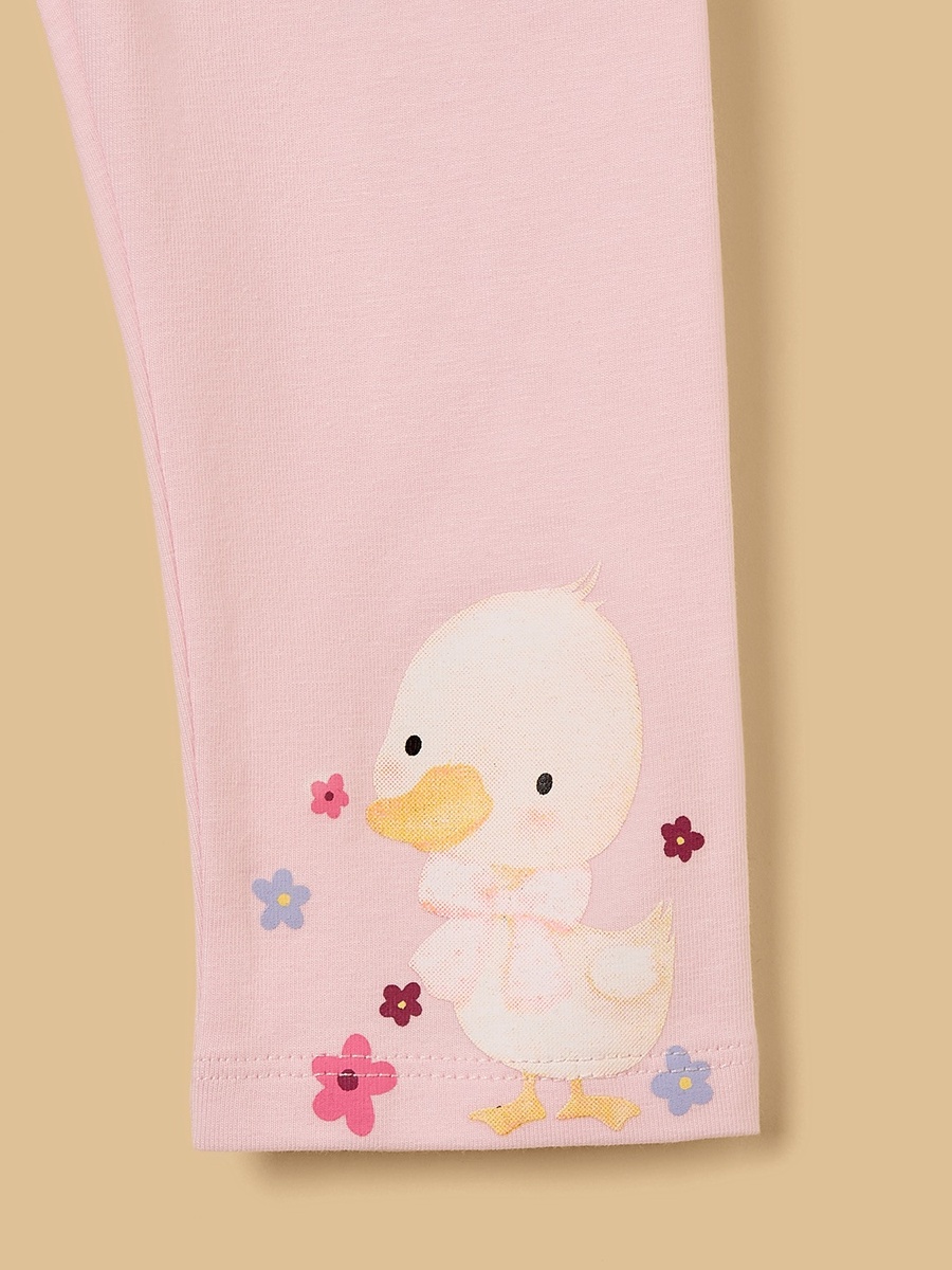 Bunny and Duck Print Leggings
