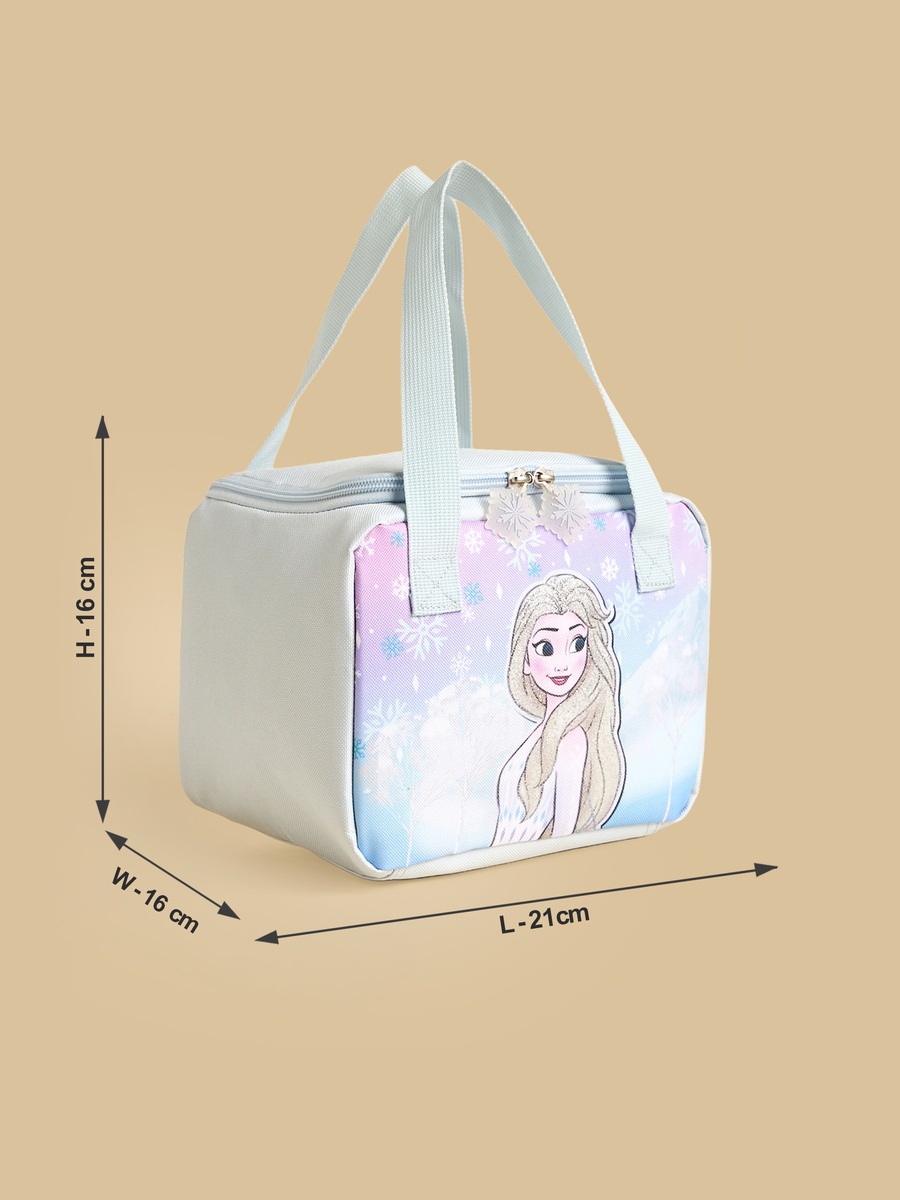 Frozen Print Lunch Bag with Zip Closure